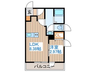 ユイシア大和町の物件間取画像